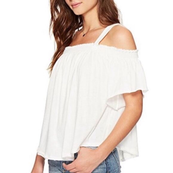 NWT Free People Darling Off-the-Shoulder Shirt - Picture 4 of 6